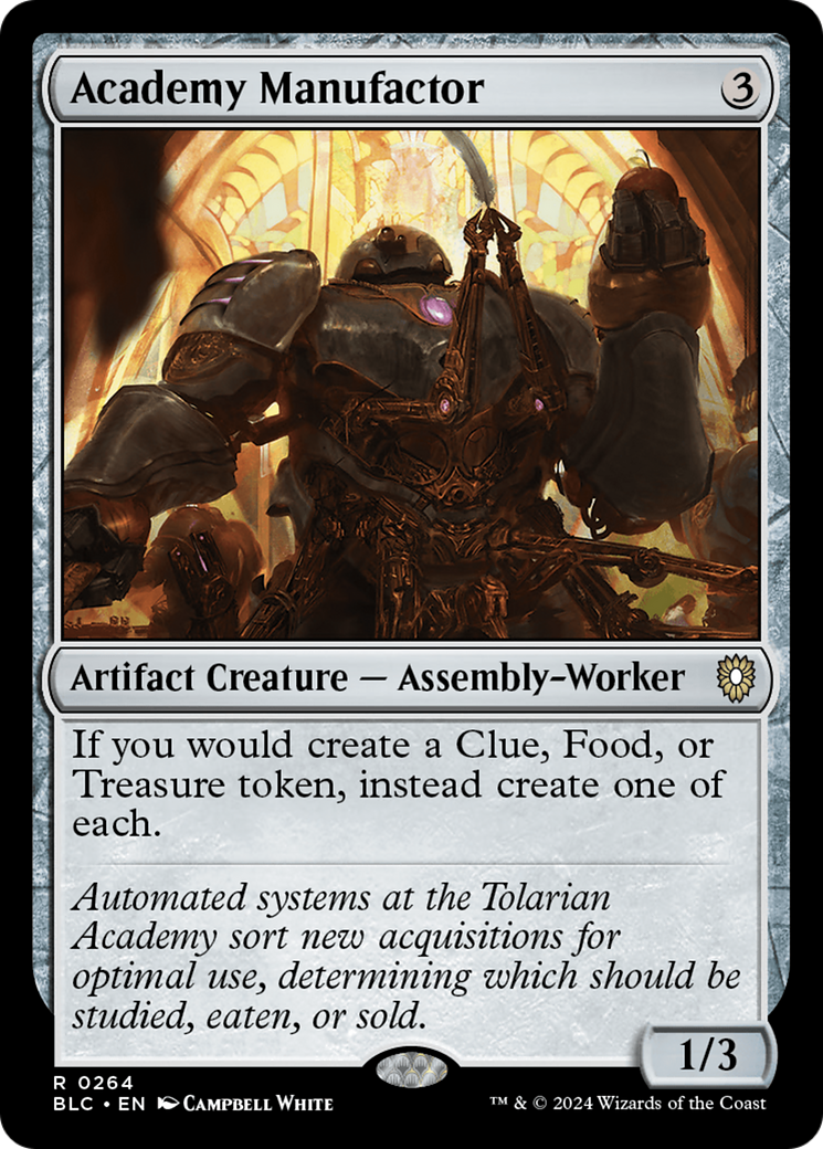 Image of Academy Manufactor (BLC-264) - Bloomburrow Commander