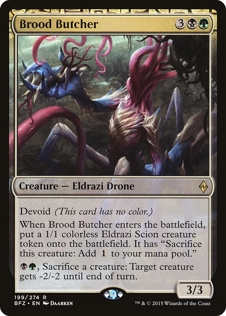 Image of Brood Butcher (BFZ-199) - Battle for Zendikar: (devoid)