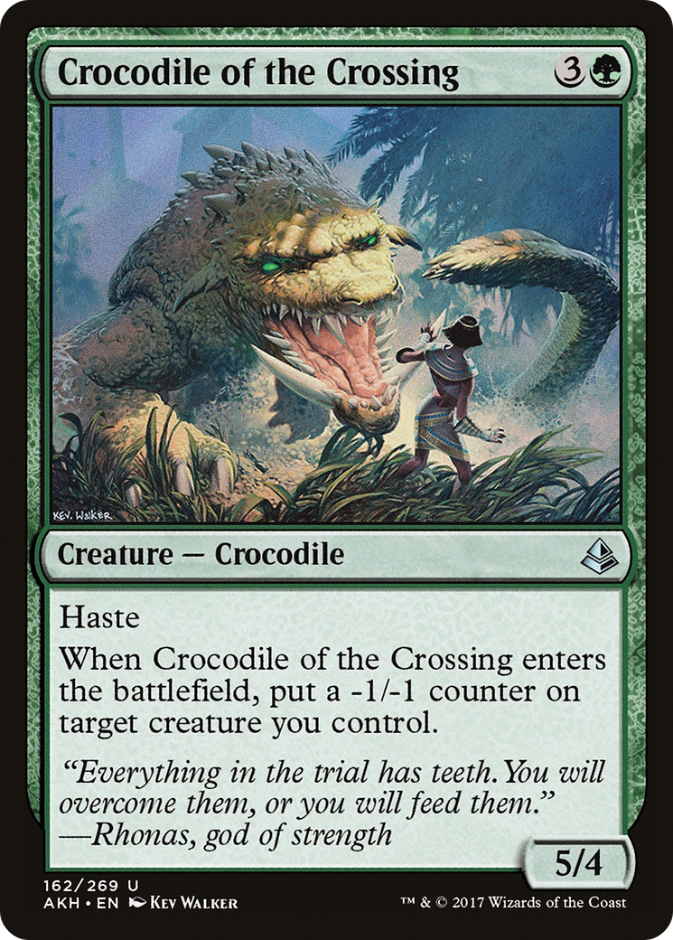 Image of Crocodile of the Crossing (AKH-162) - Amonkhet Foil