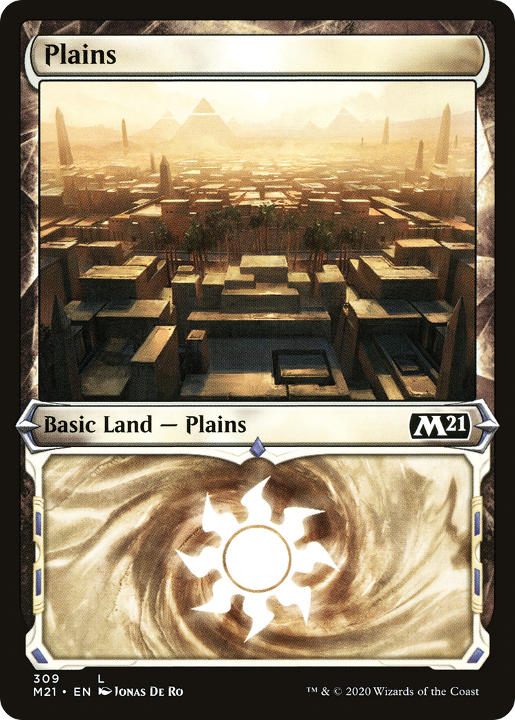 Image of Plains (Showcase) (M21-309) - Core Set 2021: (Showcase) Foil