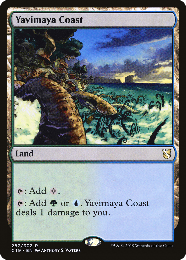 Image of Yavimaya Coast (C19-287) - Commander 2019