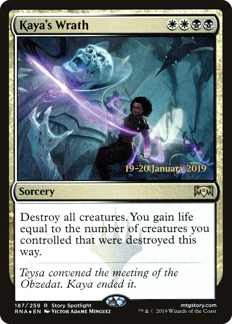 Image of Kaya's Wrath (PRE-187) - Ravnica Allegiance Promos Foil