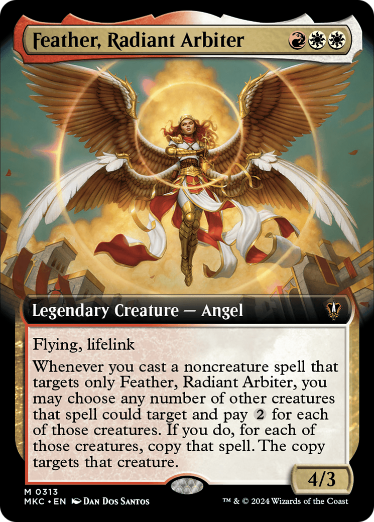 Image of Feather, Radiant Arbiter (Extended Art) (MKC-313) - Murders at Karlov Manor Commander: (Extended Art)