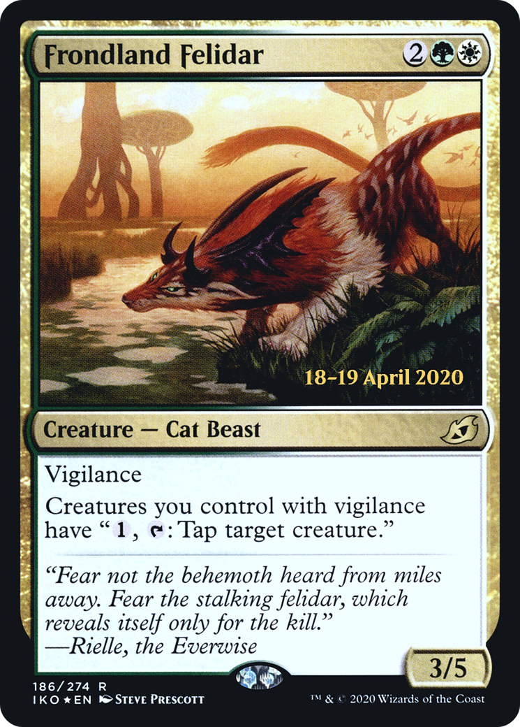 Image of Frondland Felidar (PRE-186) - Ikoria: Lair of Behemoths Promos Foil