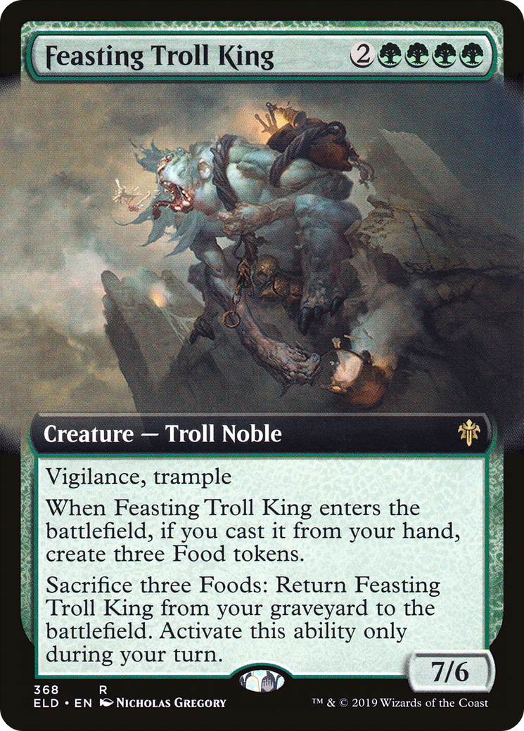 Image of Feasting Troll King (Extended Art) (ELD-368) - Throne of Eldraine: (Extended Art)