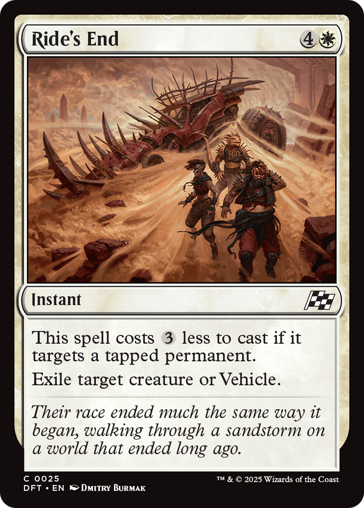 Image of Ride's End (DFT-025) - Aetherdrift Foil
