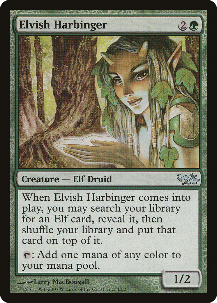 Image of Elvish Harbinger (EVG-004) - Duel Decks: Elves vs. Goblins