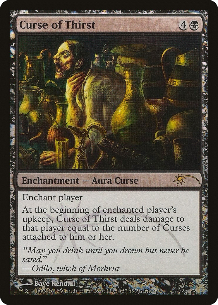Image of Curse of Thirst (WPN-081) - Wizards Play Network 2012 Foil