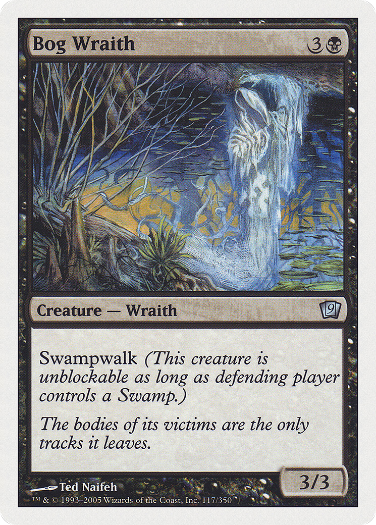 Image of Bog Wraith (9ED-117★) - 9th Edition Foil