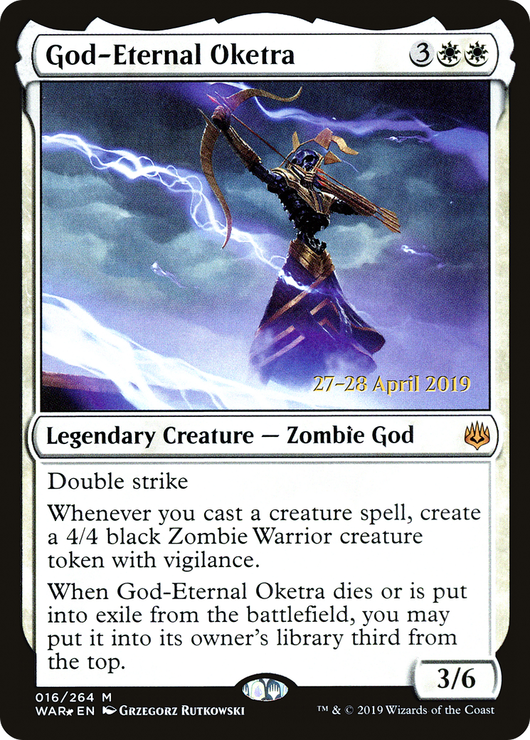 Image of God-Eternal Oketra (PRE-016) - War of the Spark Promos Foil