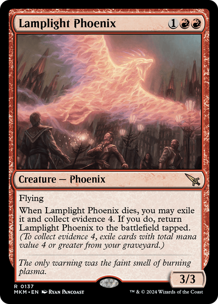 Image of Lamplight Phoenix (MKM-137) - Murders at Karlov Manor Foil