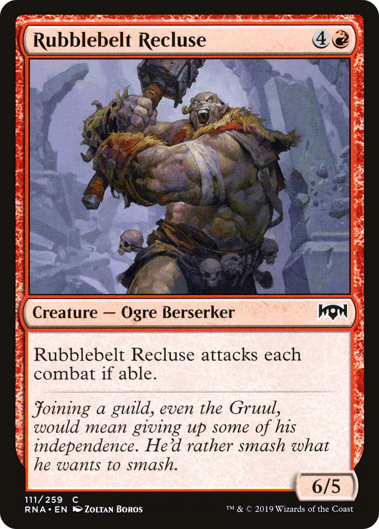 Image of Rubblebelt Recluse (RNA-111) - Ravnica Allegiance