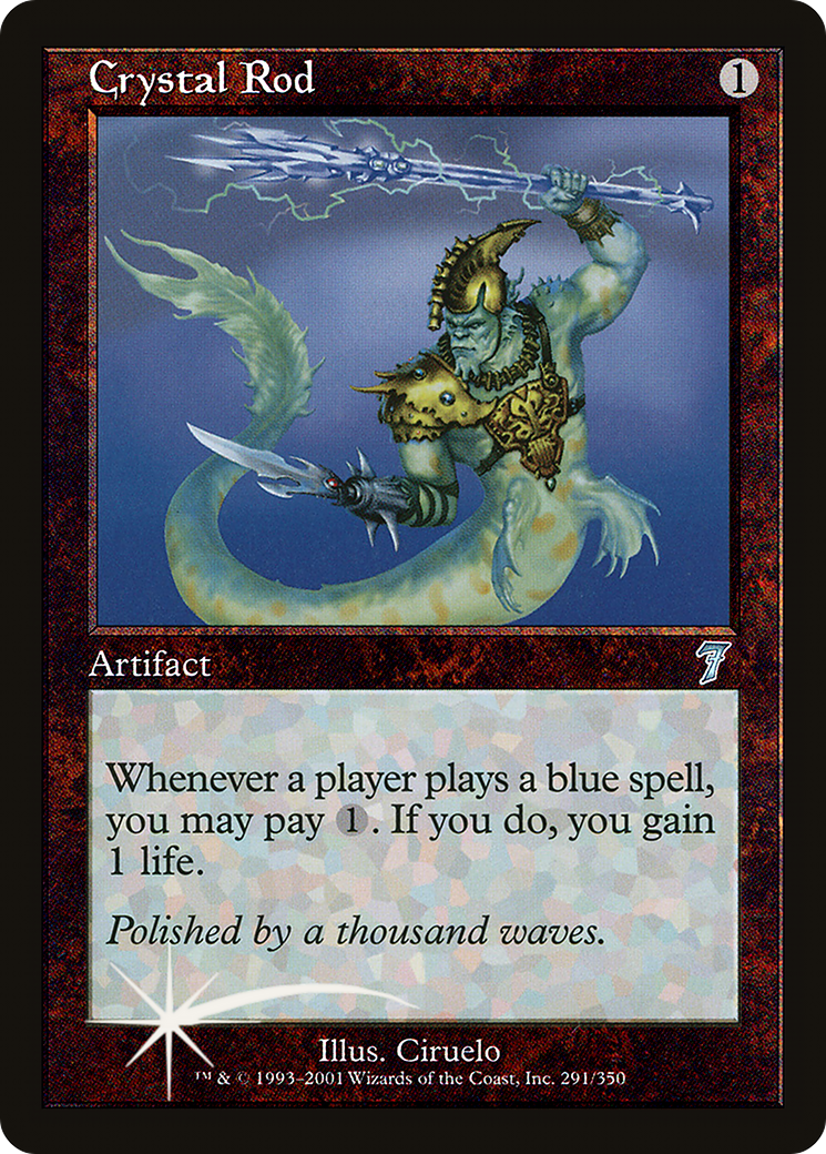 Image of Crystal Rod (7ED-291) - 7th Edition Foil