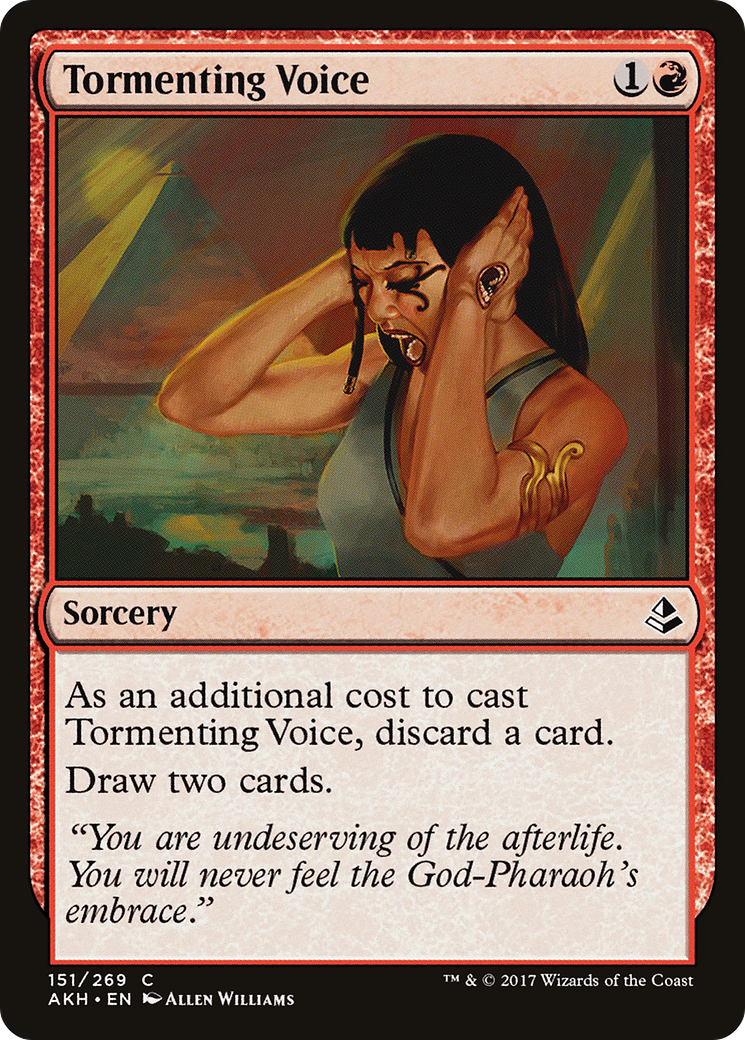 Image of Tormenting Voice (AKH-151) - Amonkhet