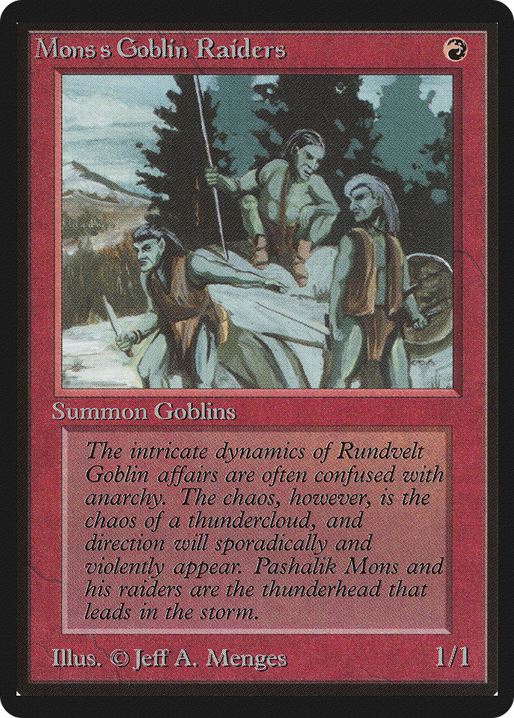 Image of Mons's Goblin Raiders (LEB-) - Limited Edition Beta