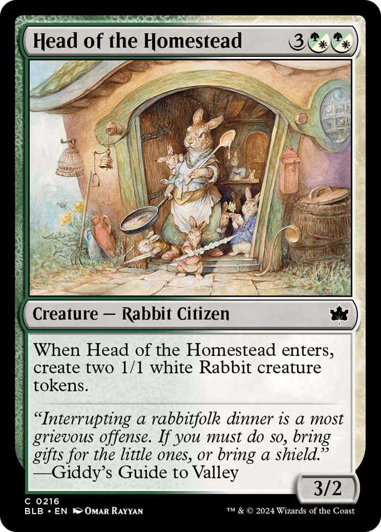 Image of Head of the Homestead (BLB-216) - Bloomburrow Foil