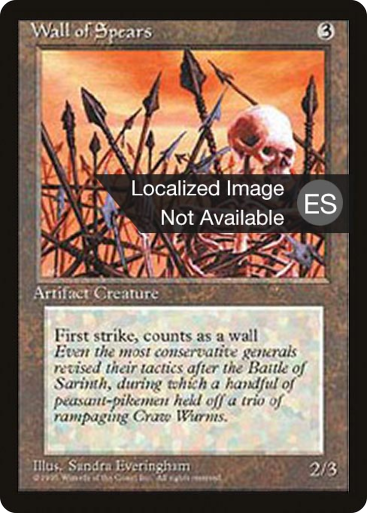 Image of Wall of Spears (4BB-) - Fourth Edition Foreign Black Border