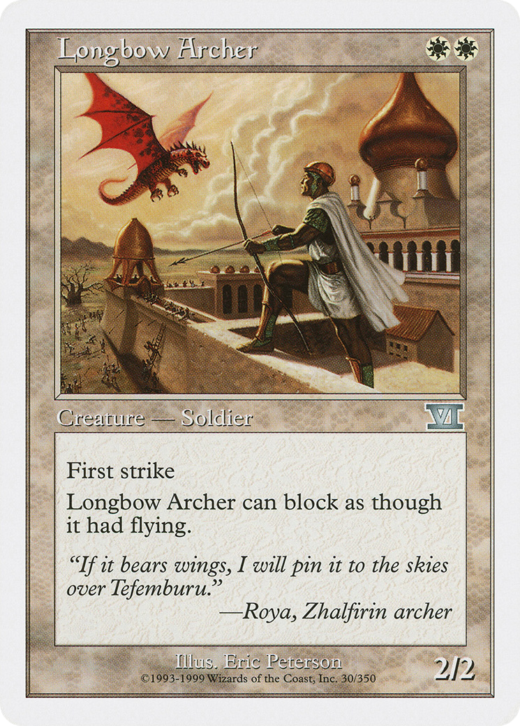 Image of Longbow Archer (6ED-030) - Classic Sixth Edition