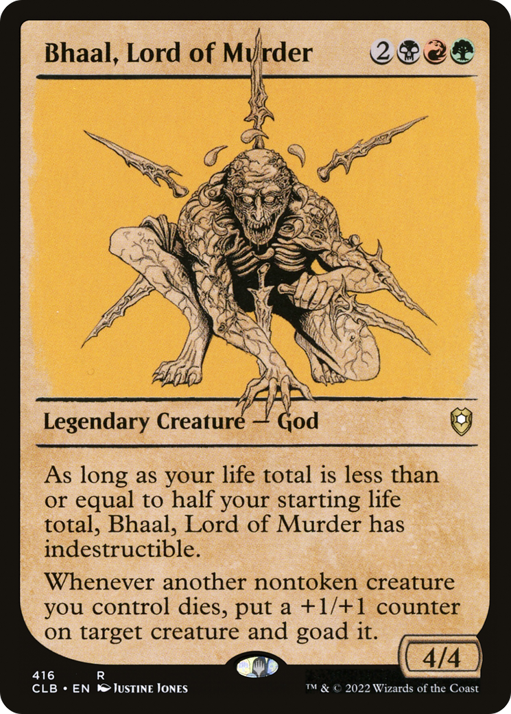 Image of Bhaal, Lord of Murder (Showcase) (CLB-416) - Commander Legends: Battle for Baldur's Gate: (Showcase) Foil