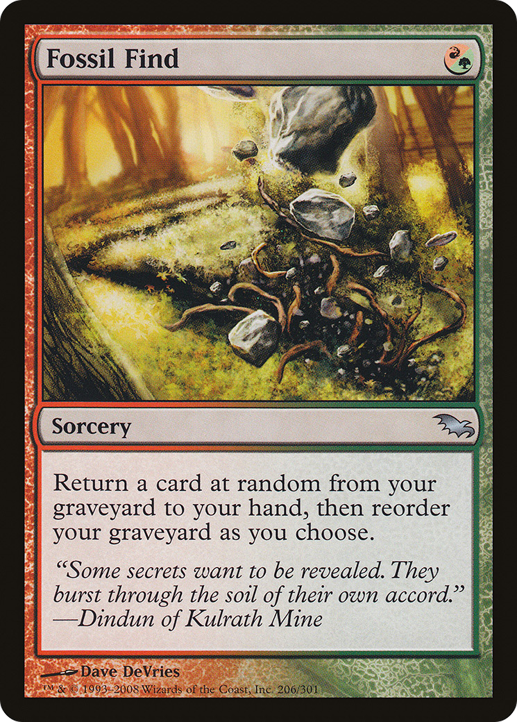 Image of Fossil Find (SHM-206) - Shadowmoor Foil