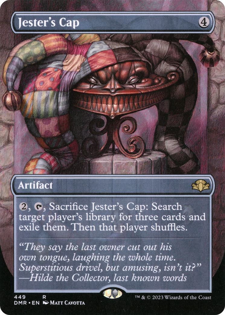 Image of Jester's Cap (Borderless) (DMR-449) - Dominaria Remastered (Borderless) Foil