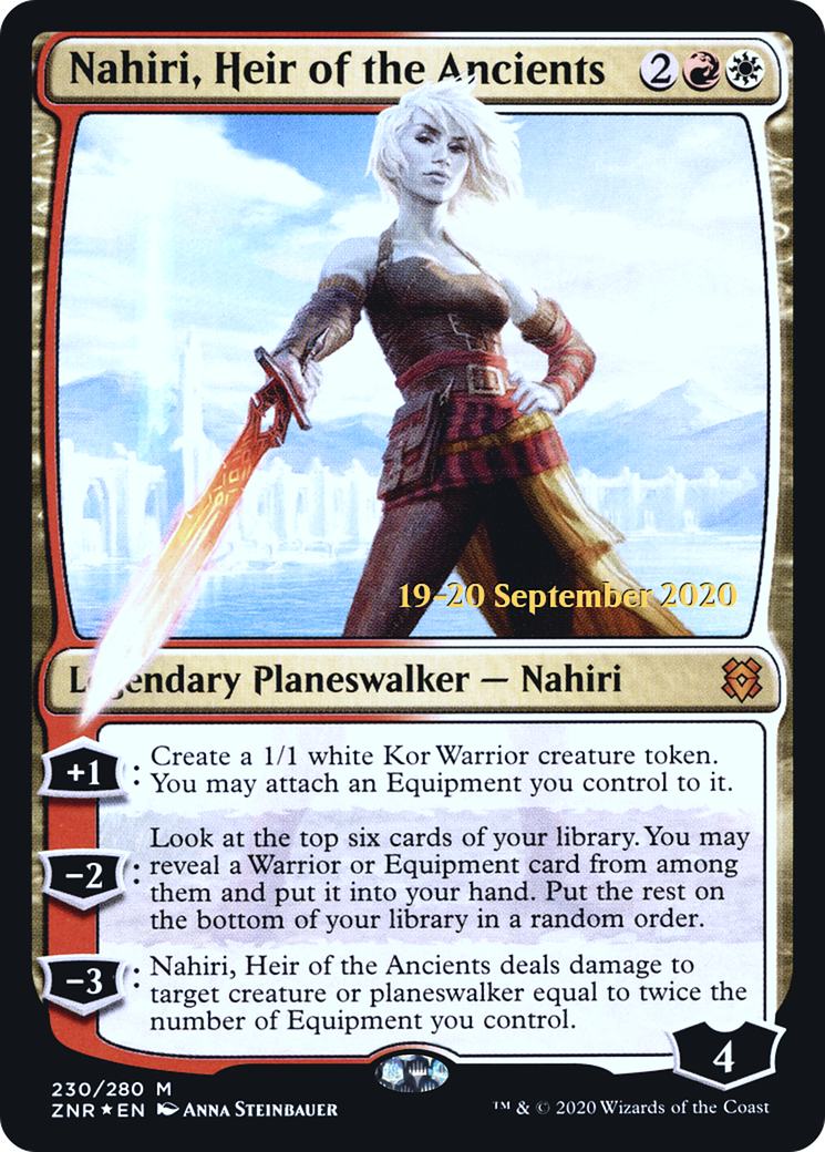 Image of Nahiri, Heir of the Ancients (PRE-230) - Zendikar Rising Promos Foil