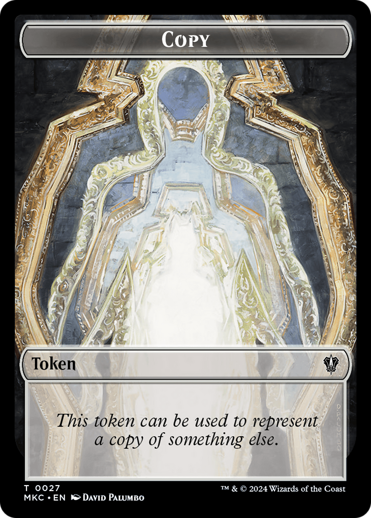 Image of Copy (TMKC-027) - Murders at Karlov Manor Commander Tokens