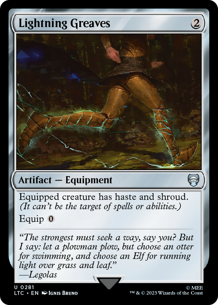 Image of Lightning Greaves (LTC-281) - Tales of Middle-earth Commander
