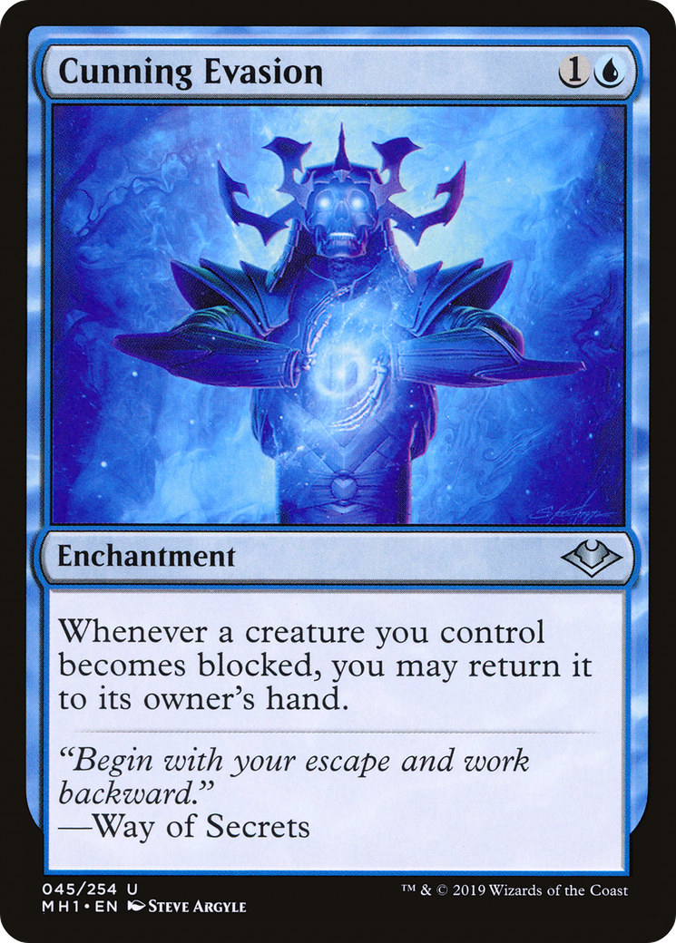 Image of Cunning Evasion (MH1-045) - Modern Horizons Foil