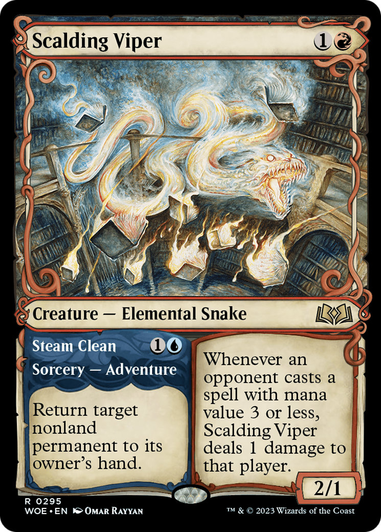 Image of Scalding Viper (Showcase) (WOE-295) - Wilds of Eldraine: (Showcase)