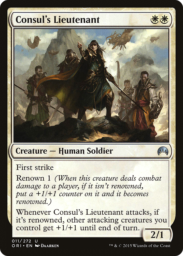 Image of Consul's Lieutenant (ORI-011) - Magic Origins Foil