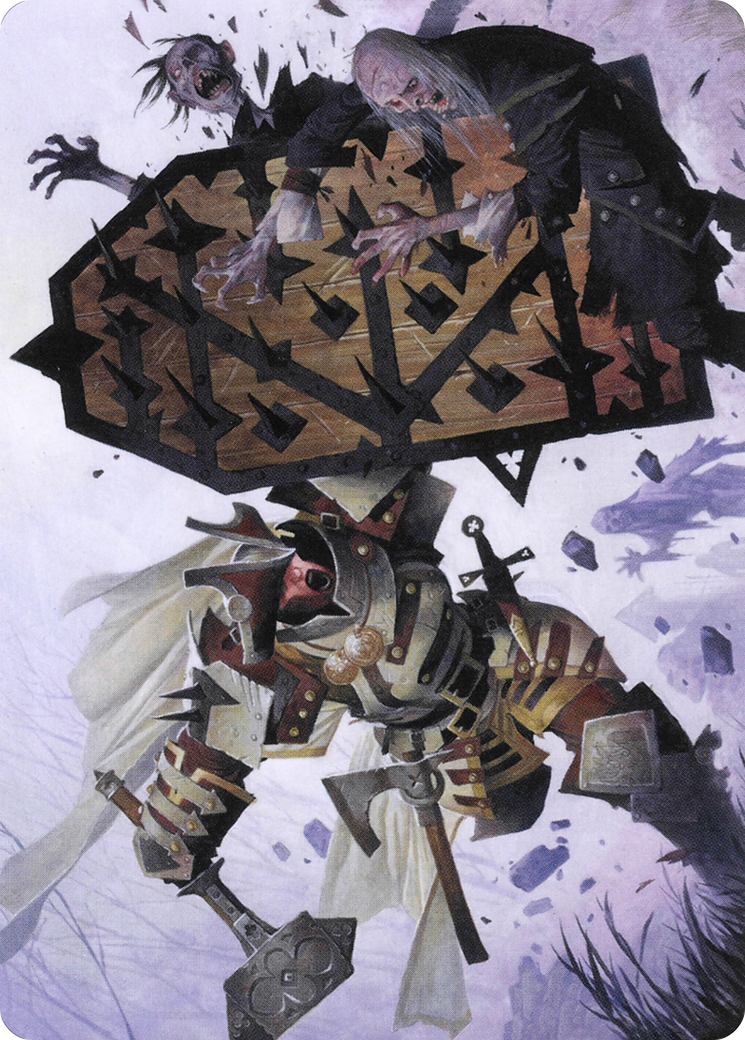 Image of Estwald Shieldbasher // Estwald Shieldbasher (AVOW-009) - Crimson Vow Art Series (Borderless)