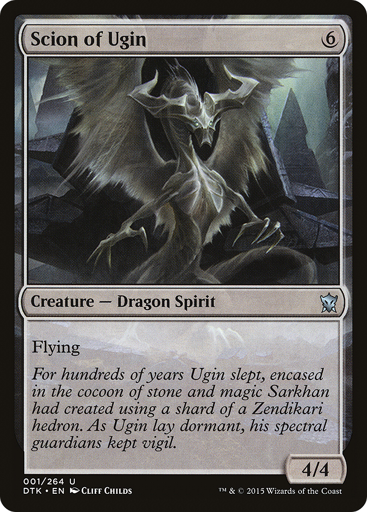 Image of Scion of Ugin (DTK-001) - Dragons of Tarkir Foil
