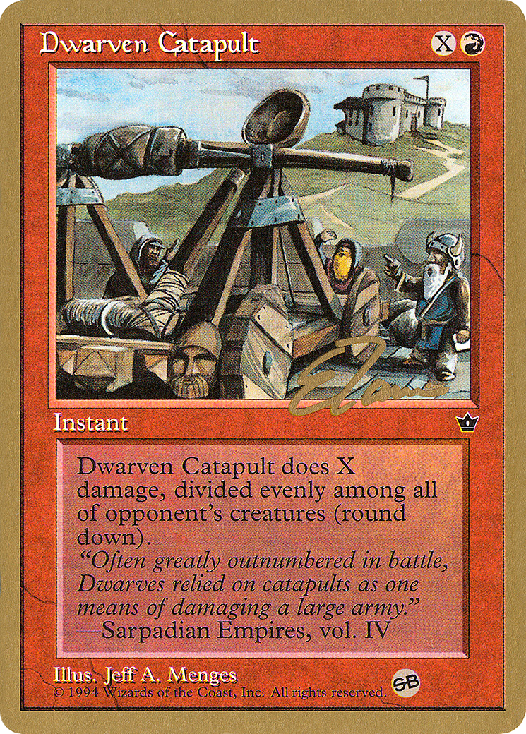 Image of Dwarven Catapult - 1996 Eric Tam (FEM) (SB) (WCD-) - Pro Tour Collector Set