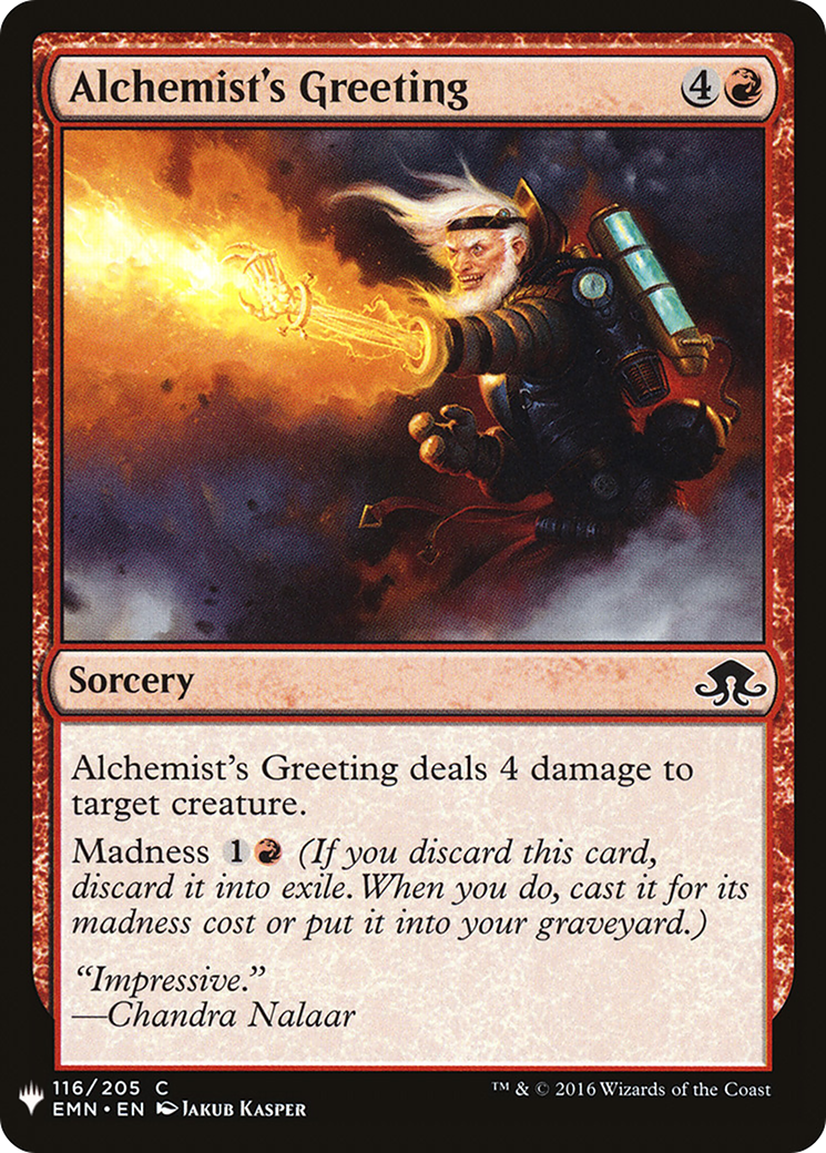 Image of Alchemist's Greeting (LIST-116) - The List
