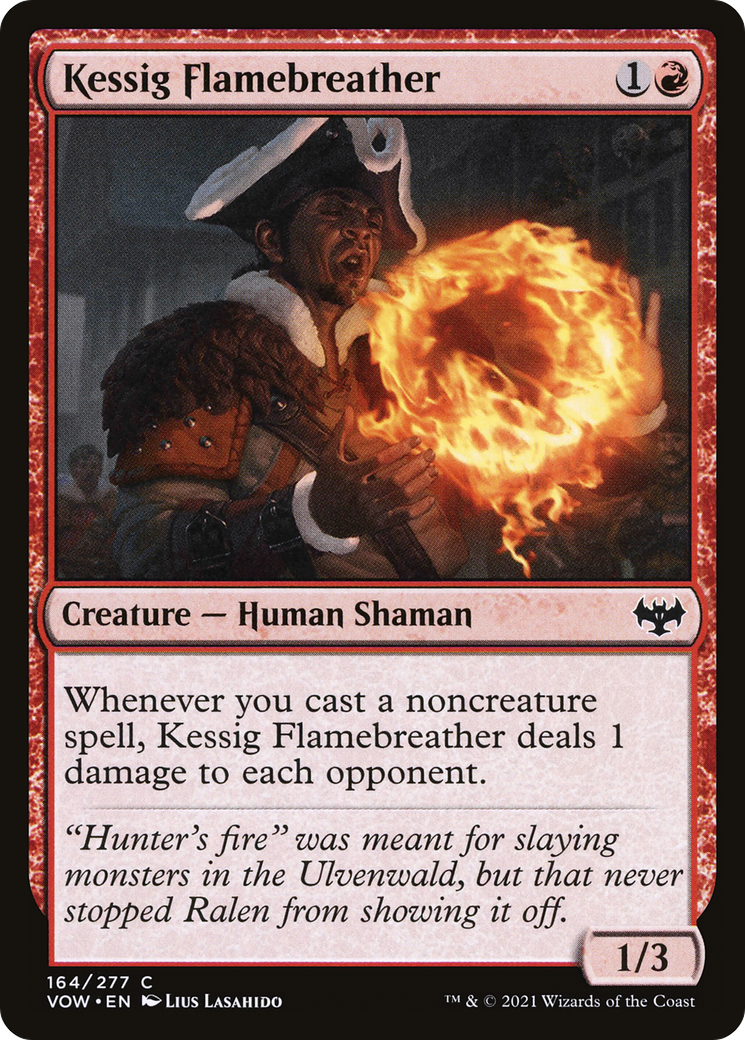 Image of Kessig Flamebreather (VOW-164) - Innistrad: Crimson Vow Foil