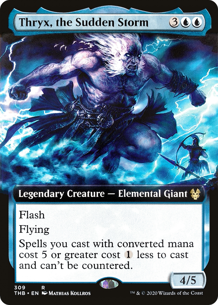 Image of Thryx, the Sudden Storm (Extended Art) (THB-309) - Theros Beyond Death: (Extended Art) Foil