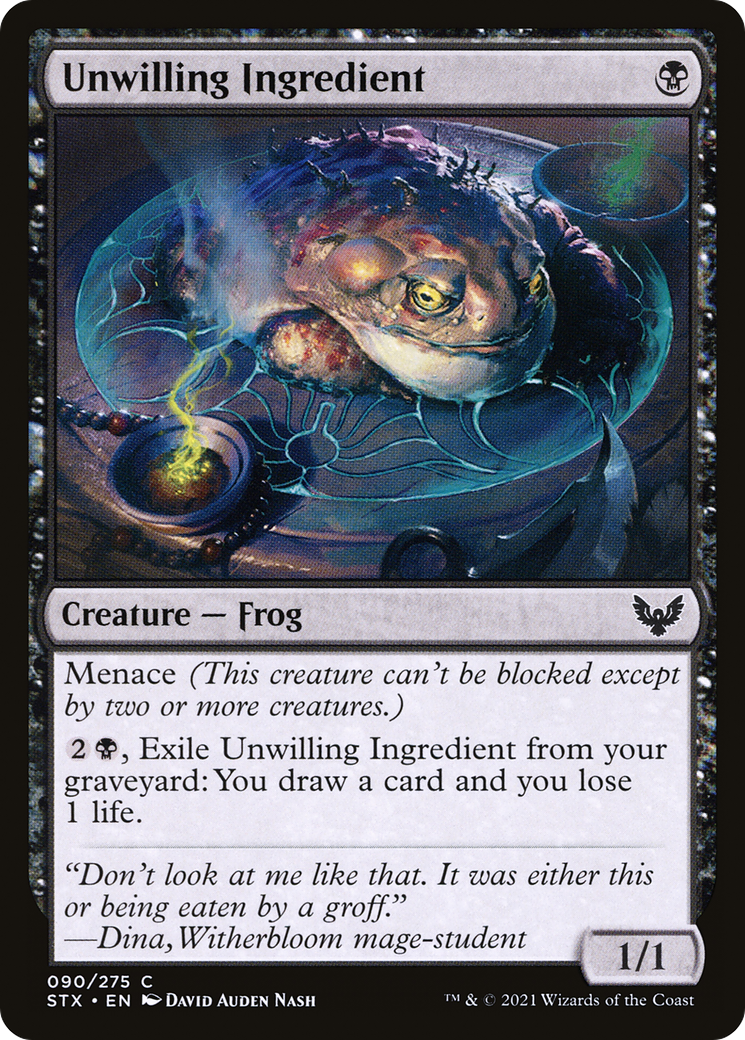 Image of Unwilling Ingredient (STX-090) - Strixhaven: School of Mages Foil