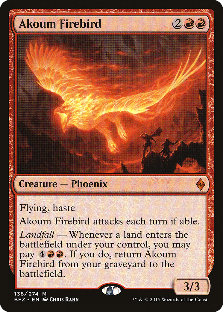 Image of Akoum Firebird (BFZ-138) - Battle for Zendikar Foil