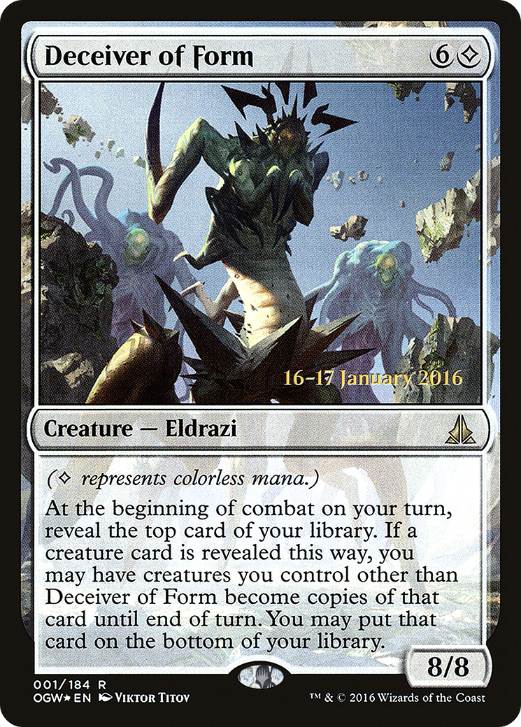 Image of Deceiver of Form (PRE-001) - Oath of the Gatewatch Promos Foil