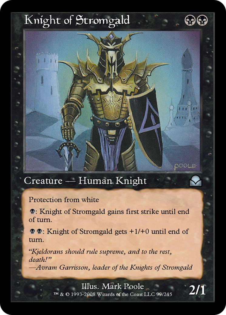 Image of Knight of Stromgald (ME2-099) - Masters Edition II