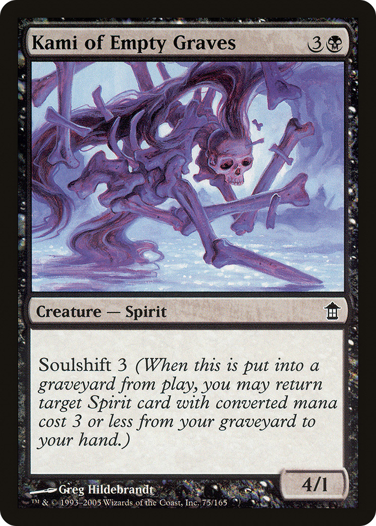 Image of Kami of Empty Graves (SOK-075) - Saviors of Kamigawa Foil