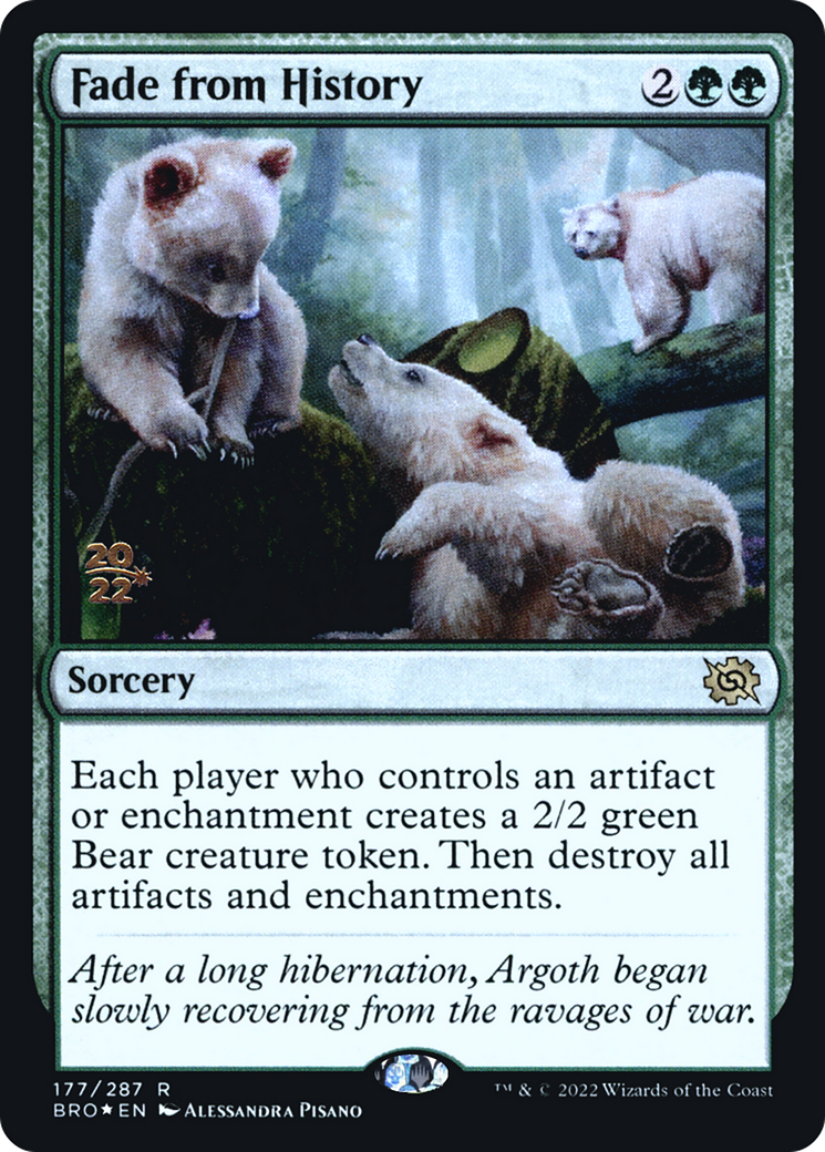 Image of Fade from History (PRE-177) - The Brothers' War Promos Foil