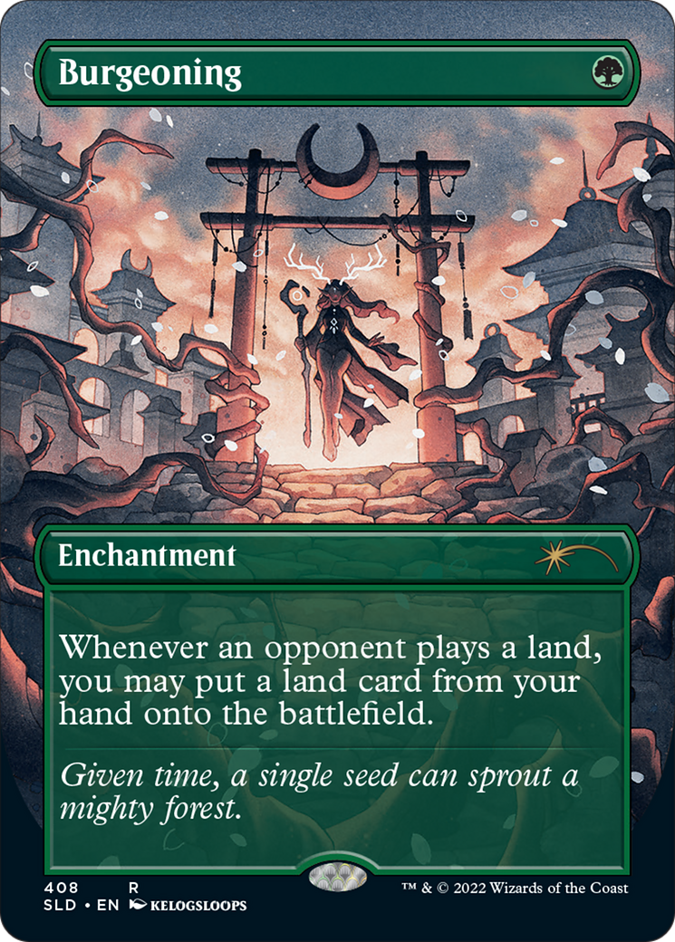 Image of Burgeoning (Borderless) (SLD-408) - Secret Lair Drop (Borderless)