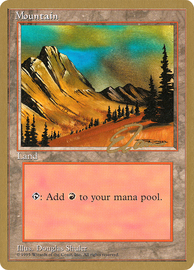 Image of Mountain (C) - 1996 Eric Tam (4ED) (WCD-) - Pro Tour Collector Set