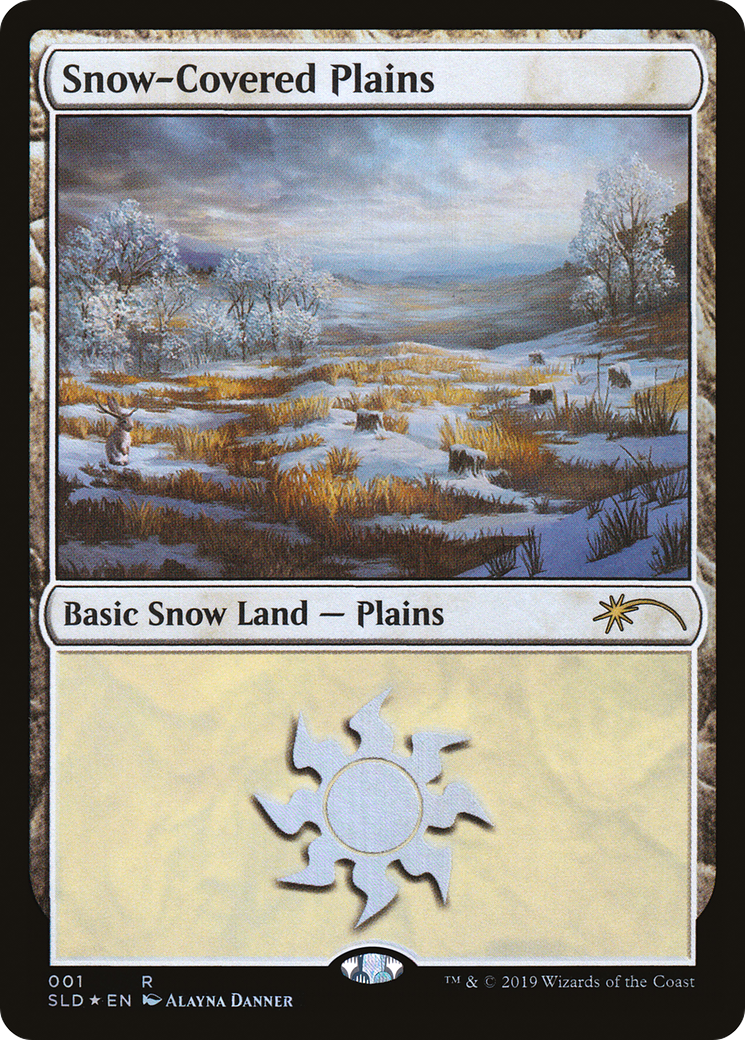 Image of Snow-Covered Plains (1) (SLD-001) - Secret Lair Drop Foil