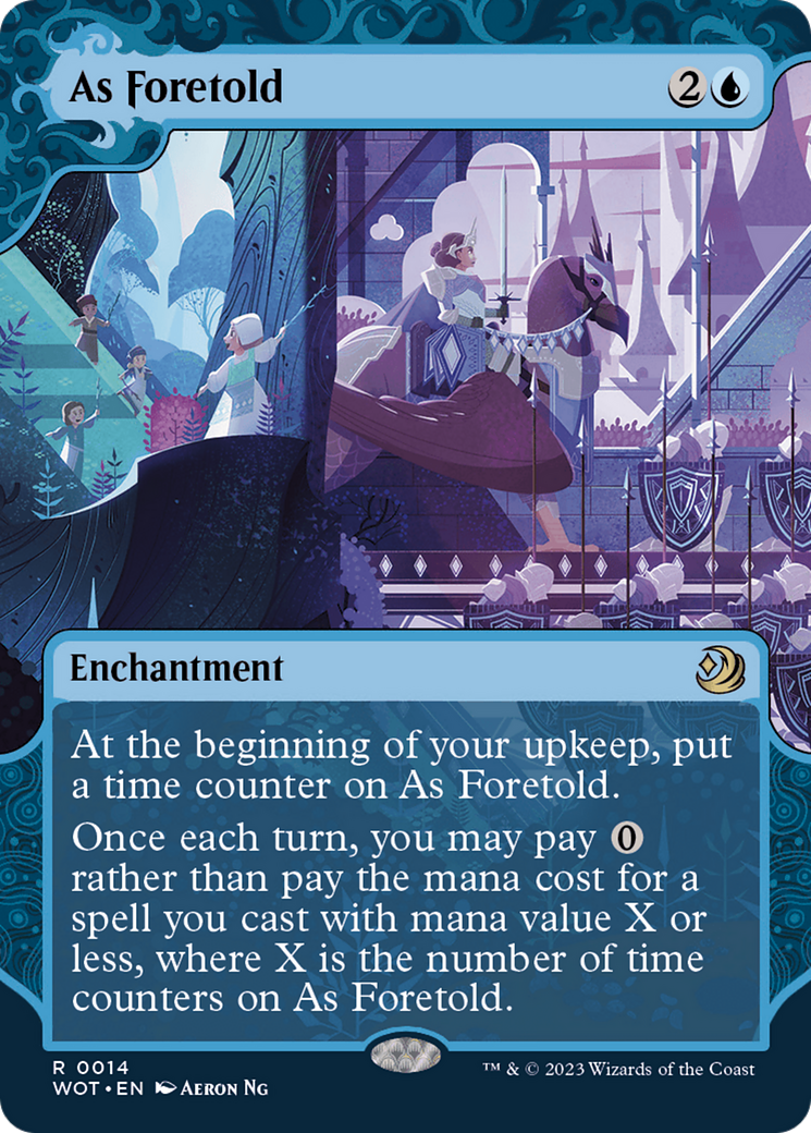 Image of As Foretold (WOT-014) - Wilds of Eldraine: Enchanting Tales: (Showcase) (Borderless)
