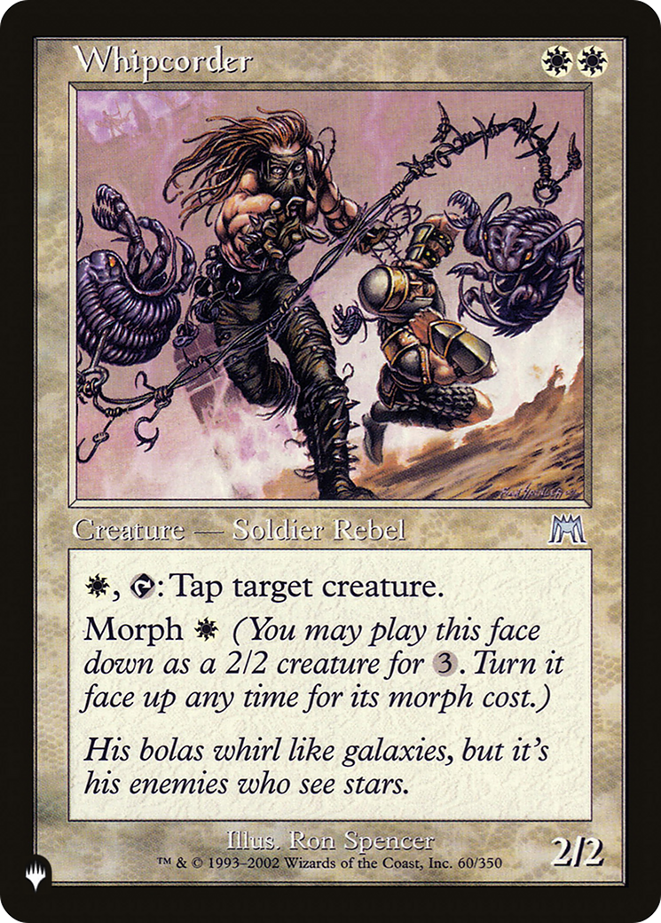 Image of Whipcorder (LIST-ONS-60) - The List