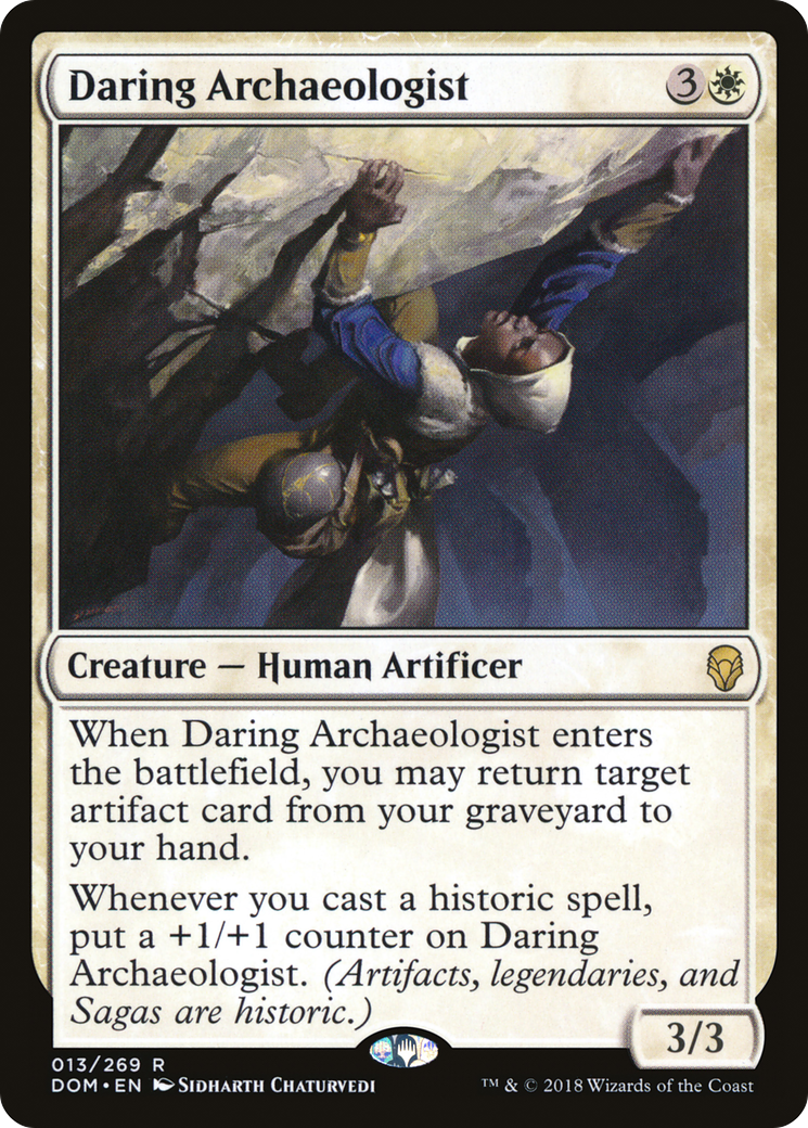 Image of Daring Archaeologist (DOM-013) - Dominaria Foil