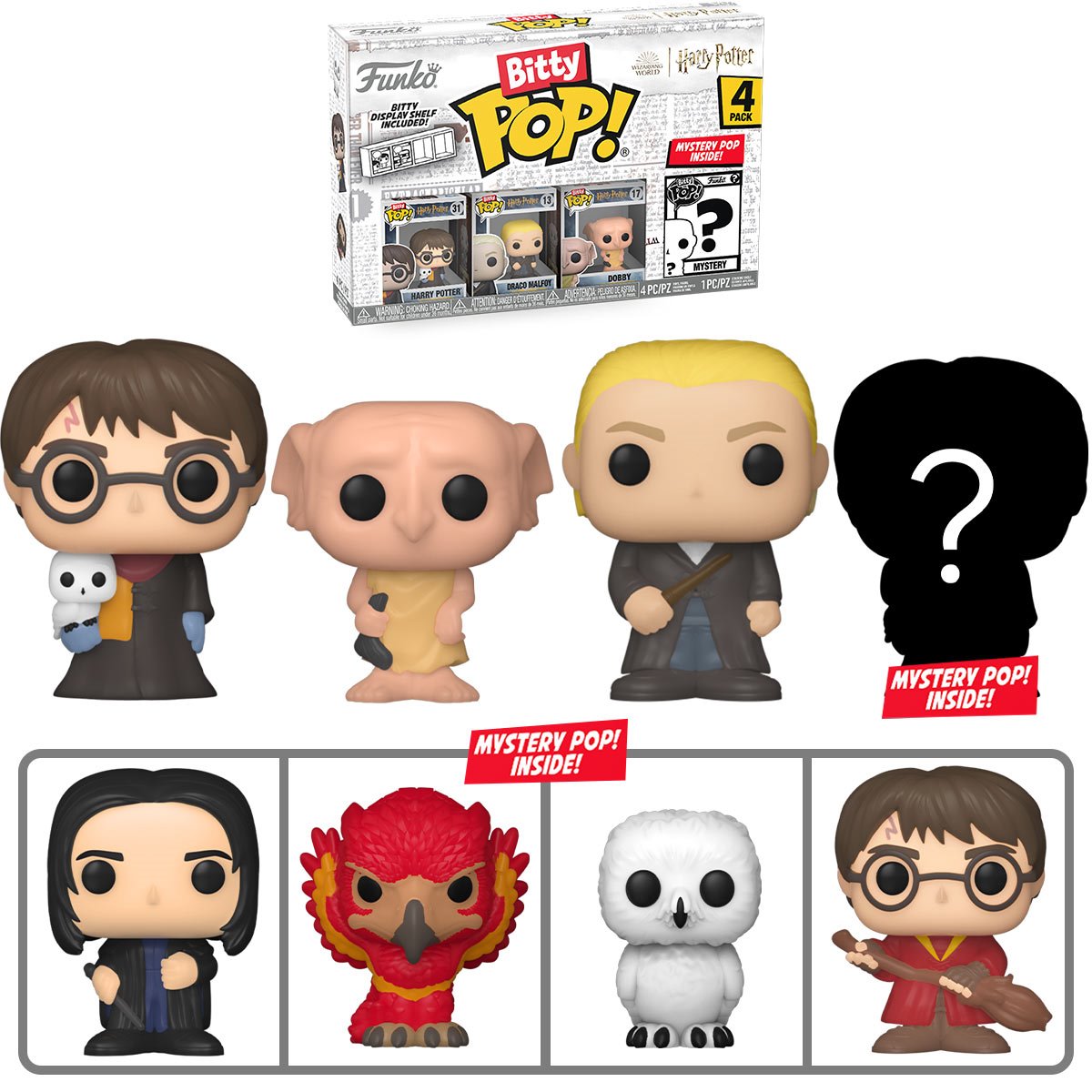 Image of Harry Potter Harry Funko Bitty Pop! Mini-Figure 4-Pack